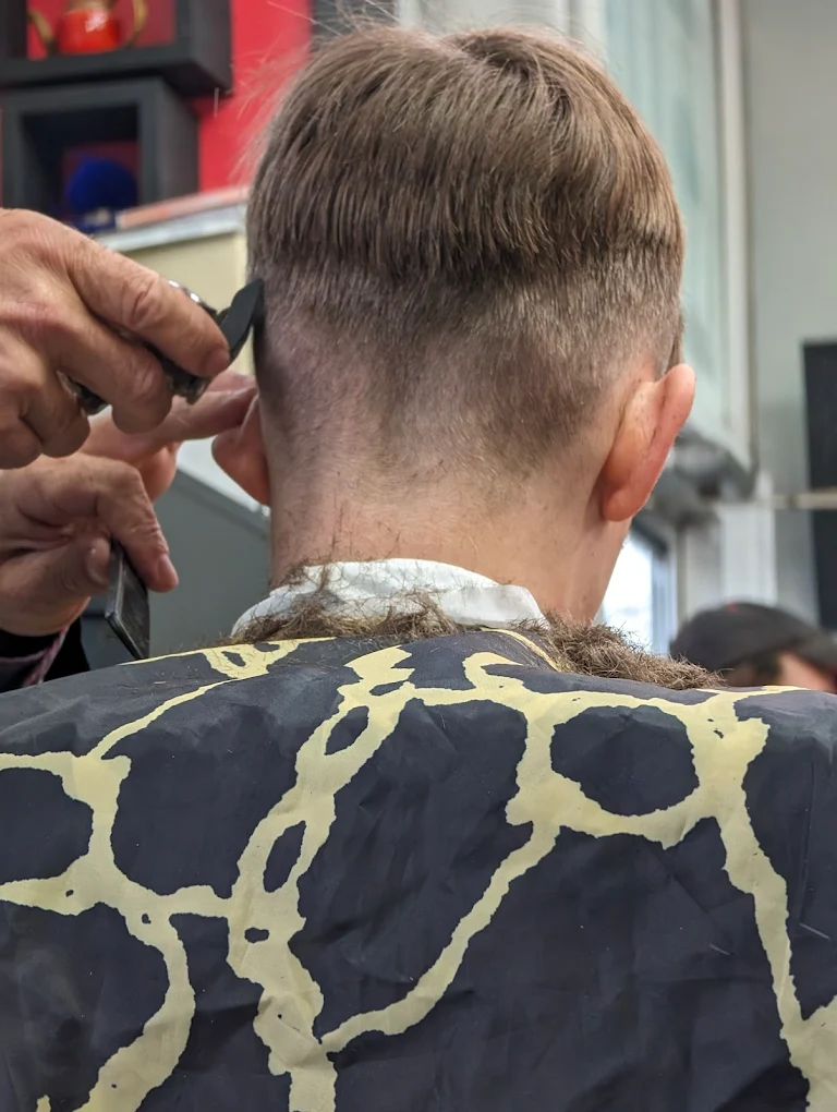 Fade haircut detail